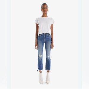 Mother THE INSIDER CROP STEP CHEW | DANCING ON COALS Jeans